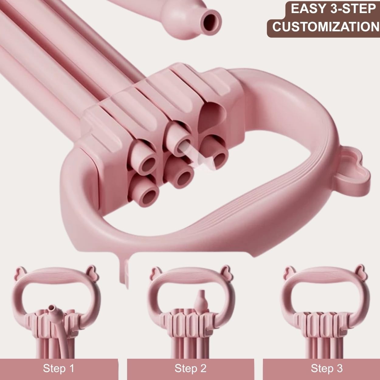 Resistance Bands with Handles - 8 Tube Adjustable Figure 8 Exercise Bands Set...