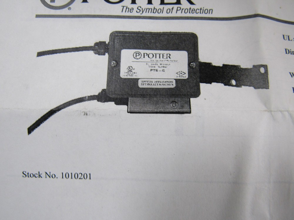 Potter 1010201 PTS-C Supervisory Indicator Type Switch Plug New in Box