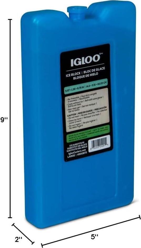 Igloo Ice Blocks, Reusable Ice Packs for Coolers, Long Lasting Cold Freezer Pack