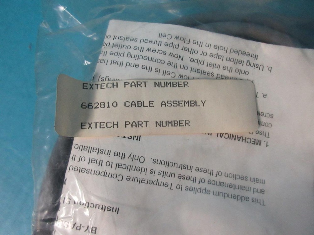 NEW EXTECH 66502B/662810 ELECTRODE PH PROCESS FOR SUBMERSIBLE KIT CABLE ASSEMBLY