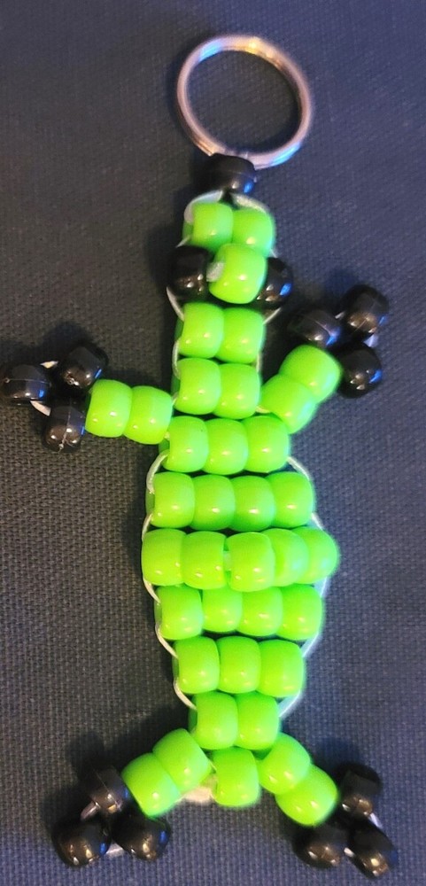Fun 2" Beaded Alligator Keychain