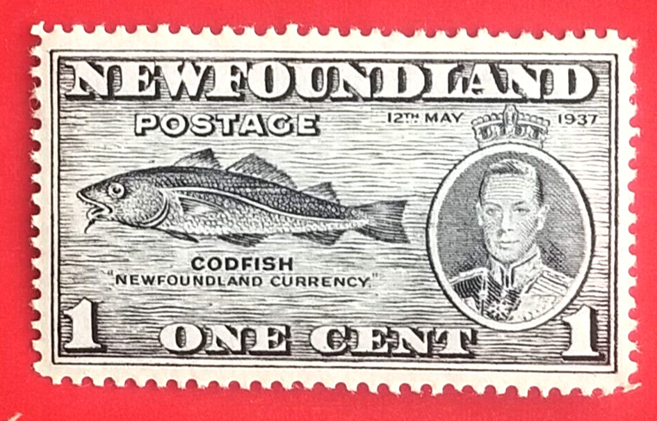 Canada Newfoundland #233 Long Coronation Issue - Codfish MH