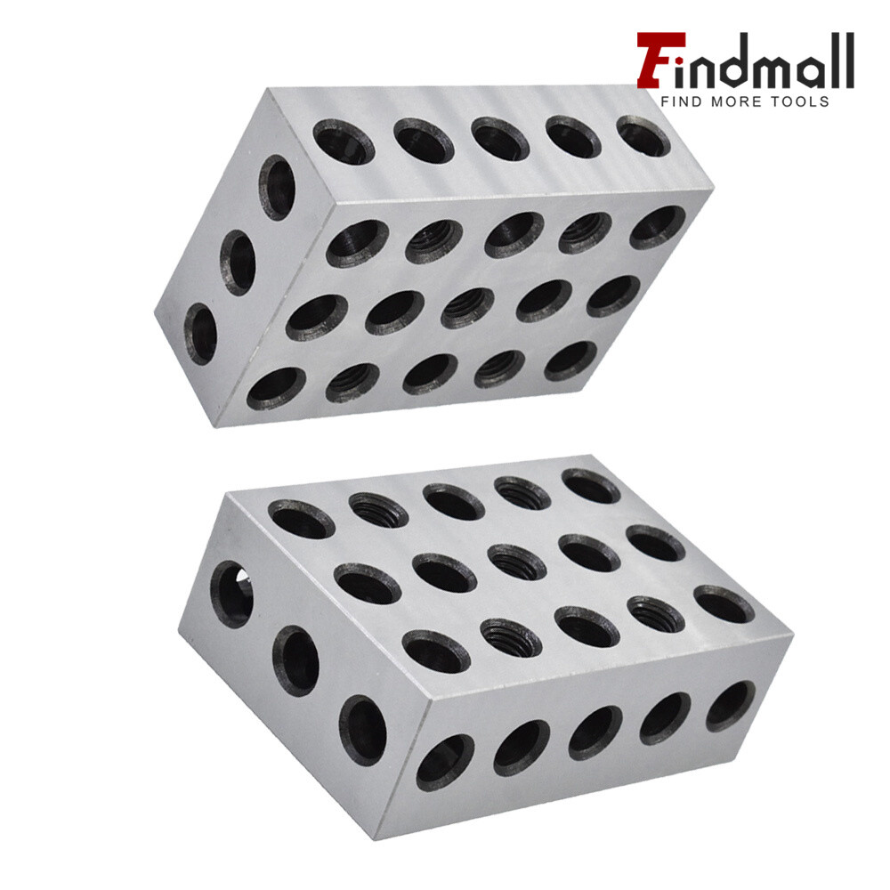 1 Matched Pair 2-4-6 Blocks 23 Holes .0002" Machinist Precision 246 Jig 2 4 6