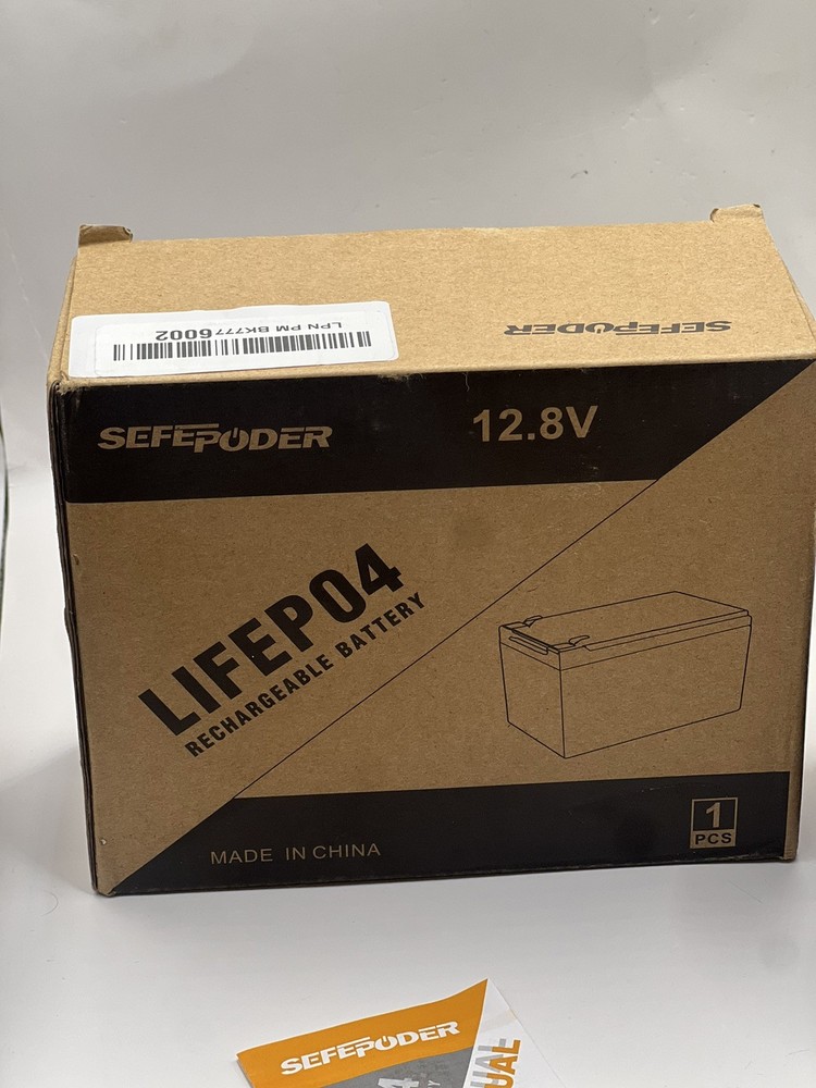 SEFEPODER LIFEP04 Rechargeable Battery 12.8V / 10ah / 128WH