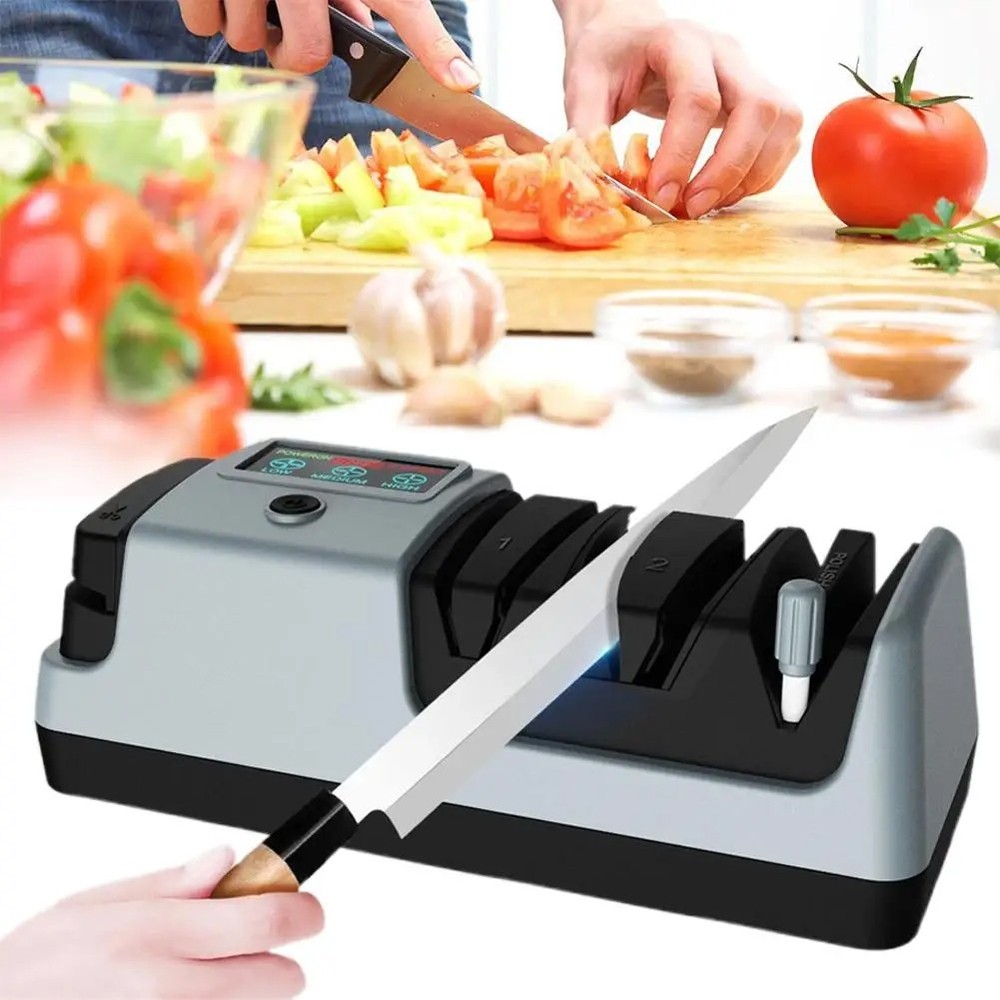 Electric Knife Sharpener Professional Kitchen Sharpening Stone Grinder knives