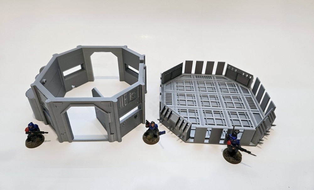 3d Printed Terrain. Forward Command Outpost Great For Warhammer 40K Or Kill Team