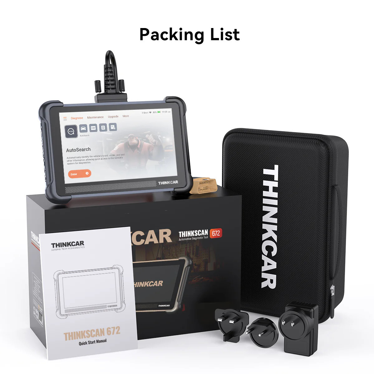 🏆2024 THIINKCAR ThinkScan 672 Pro Auto Diagnostic Tool Full System Active Test