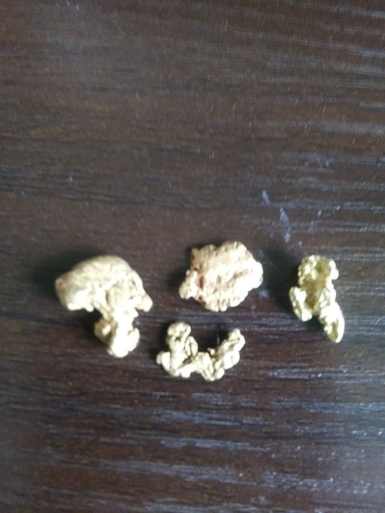 6.0g Natural Gold Nuggets - 4 Nuggets
