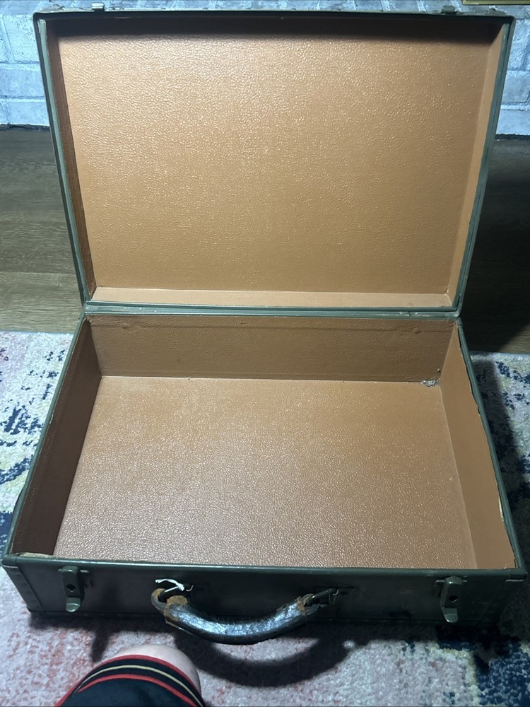 WW2 Avaiators Military Suitcase Markings Named Navy Delta UGA Eastern Deco Cool