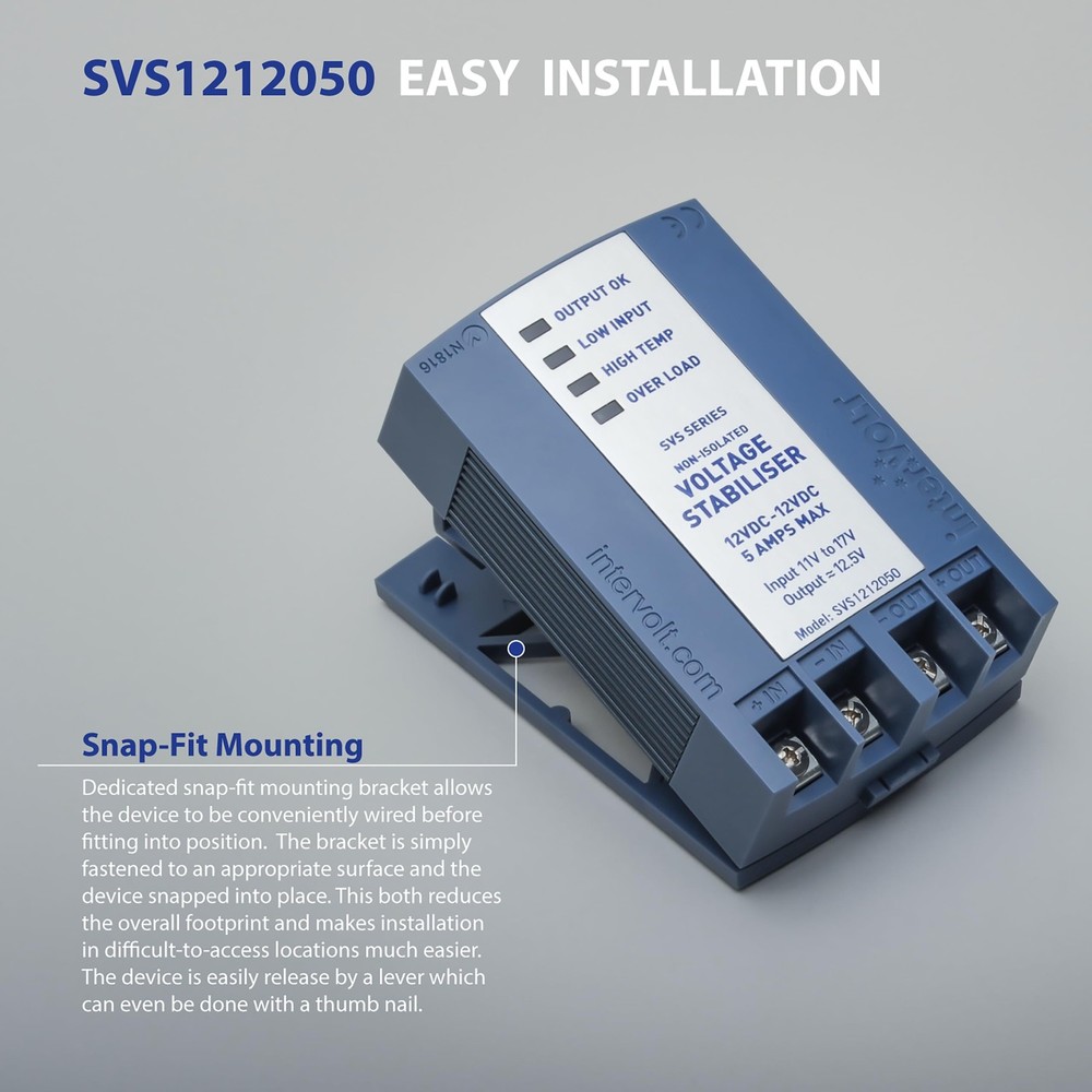 interVOLT 12 V DC Voltage Regulator - 12VDC Stabilizer/Voltage Regulator/Powe...