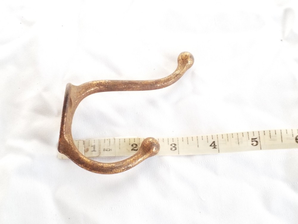 Vintage Hardware Distressed 4" Coat & Hat Hook Wall Mount Rustic Farmhouse Decor