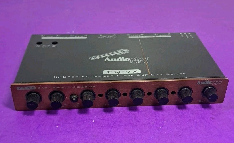 Audiopipe EQ-7X In Dash Equalizer & Pre Amp Line Driver