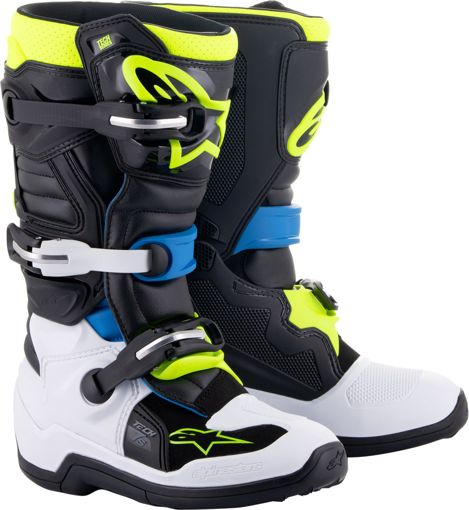 Alpinestars Tech 7S Boots 3 Black/Enamel Blue/Fluo Yellow