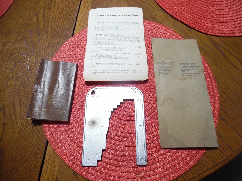 Case Length Gauge McKillen & Heyer Ohio Reloading W/Paper NOS MUZZLELOADING BOOK