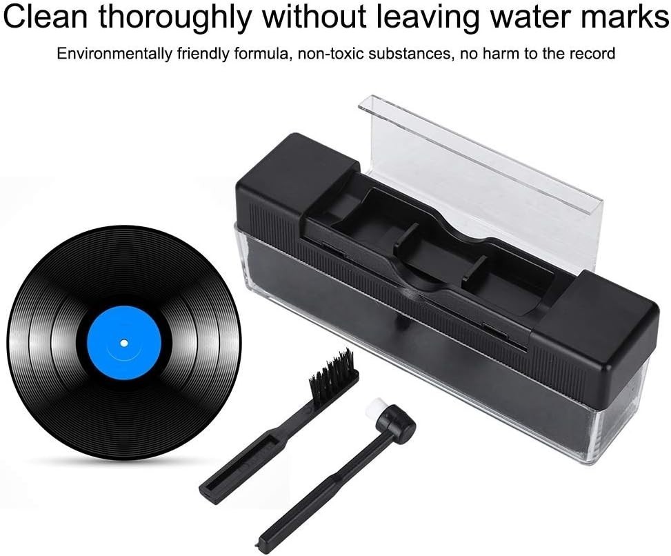 Record Cleaning Kit, Record Cleaner Solution, Portable 3-in-1 Record Brush Cl...