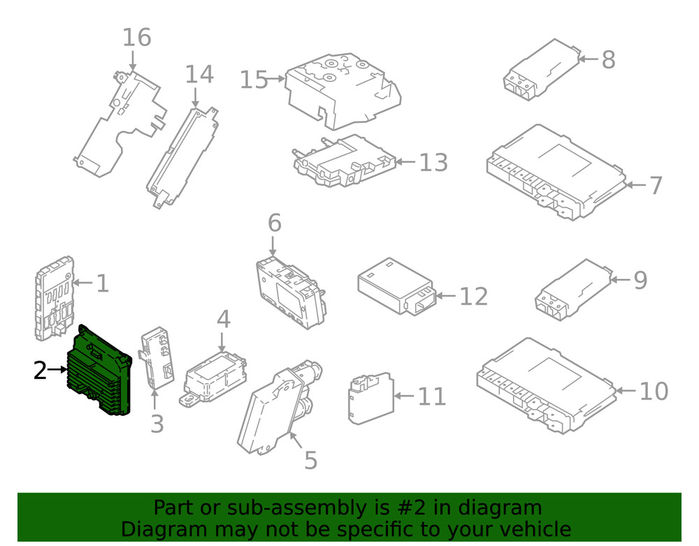 Genuine BMW Control Module 61-42-5-B3C-944