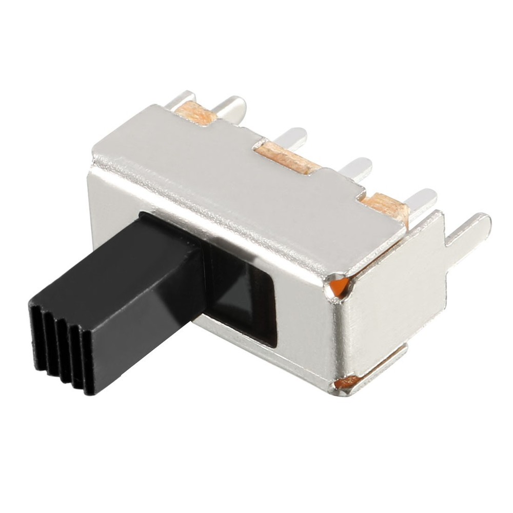 20pcs 5mm Slide Switch Dp3T 2P3T 8 Terminals Lock PCB 6mm-SPDT