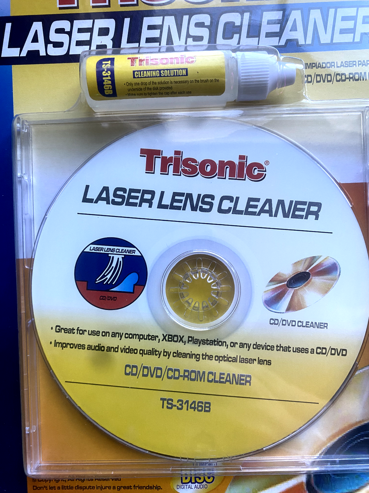 Trisonic Laser Lens Cleaner for CD/DVD/CD-ROM - TS 3146B