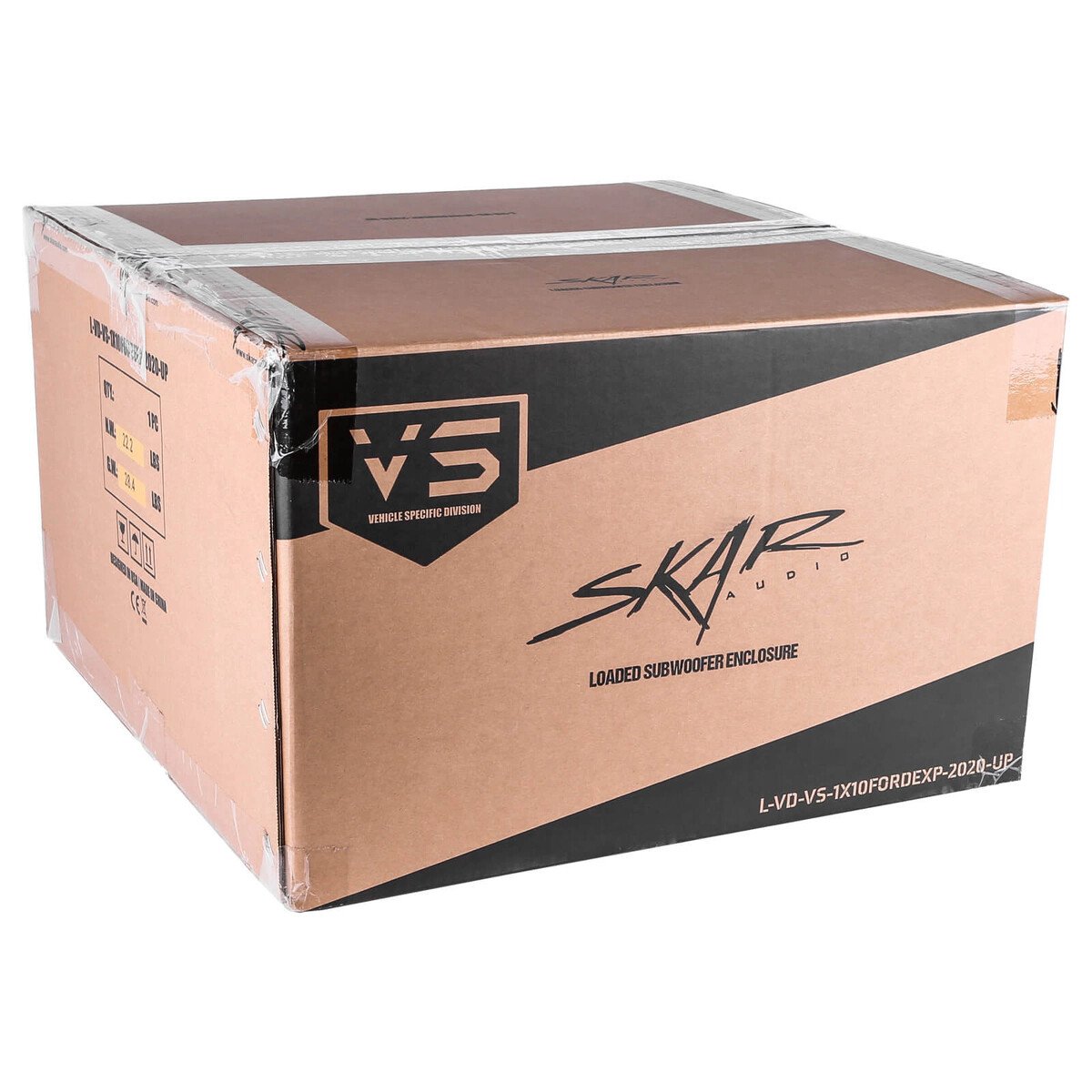 NEW SINGLE 10" 800W MAX SEALED LOADED SUB BOX FITS 2020-2024 FORD EXPLORER