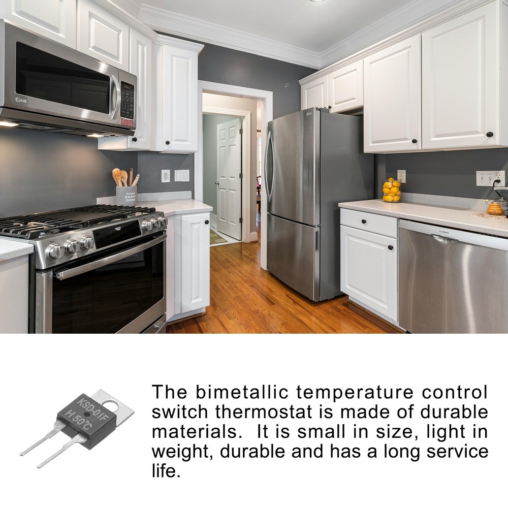 KSD-01F Temperature Controller Normally Open Control Switch 50°c N.O 5 Pack