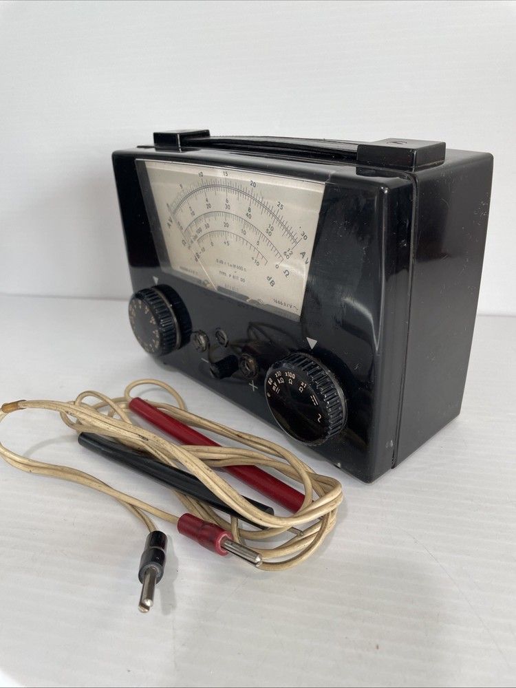 Phillips Type P 817 00 Analog Multimeter. Tested & Working With Testers.