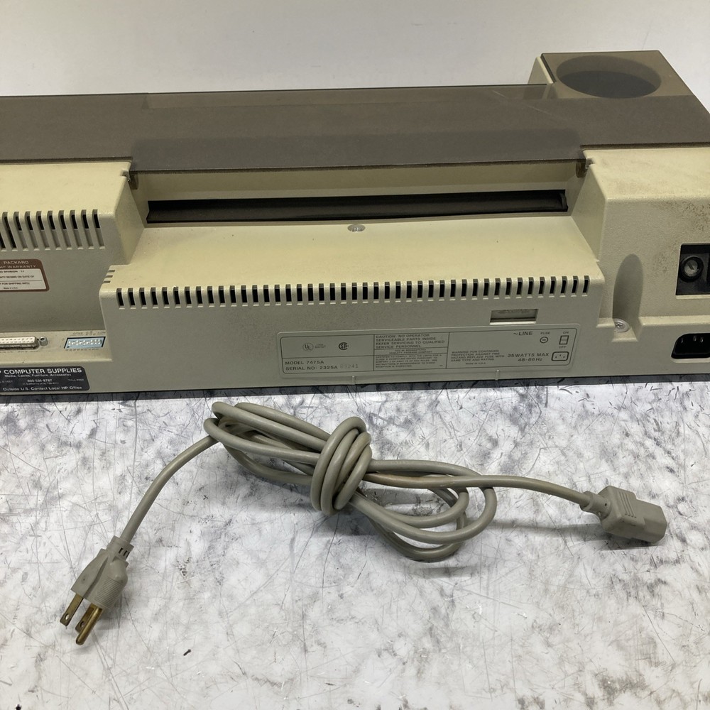 Hewlett Packard 7475A Plotter Printer, Powers On Untested