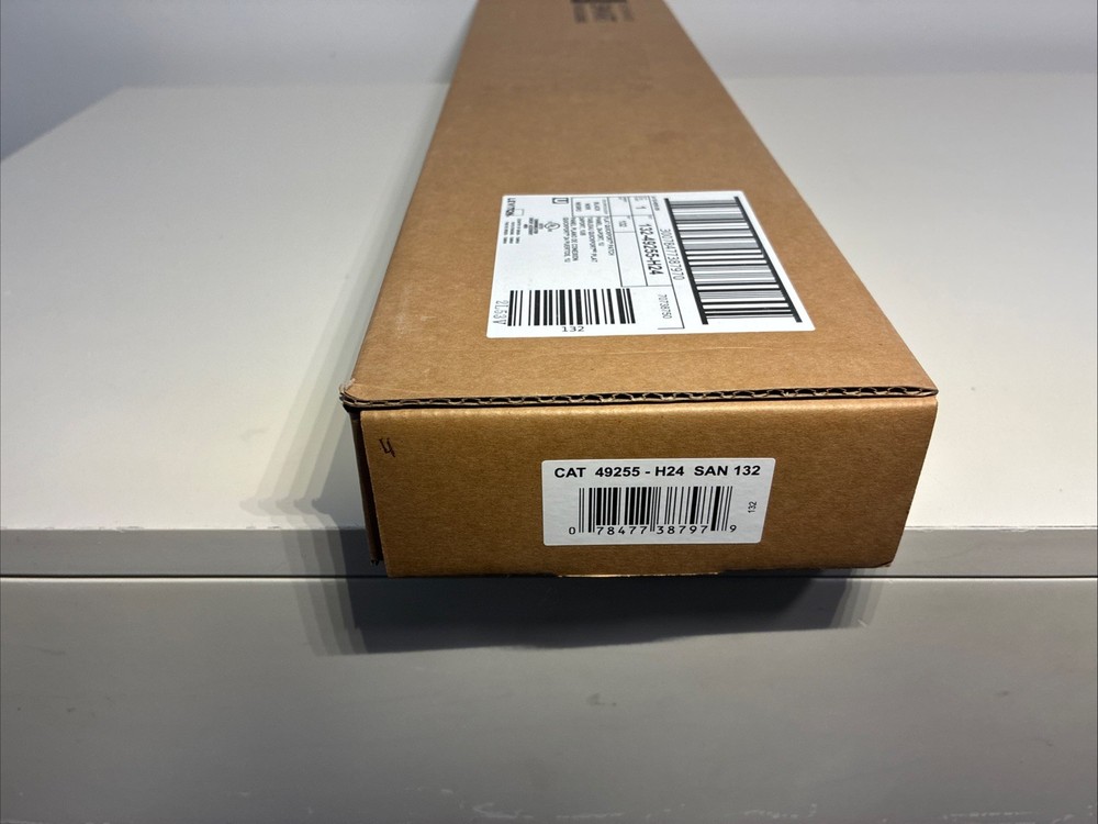 Leviton 49255-H24 Flat Quickport Patch Panel 24-Port 1RU Black