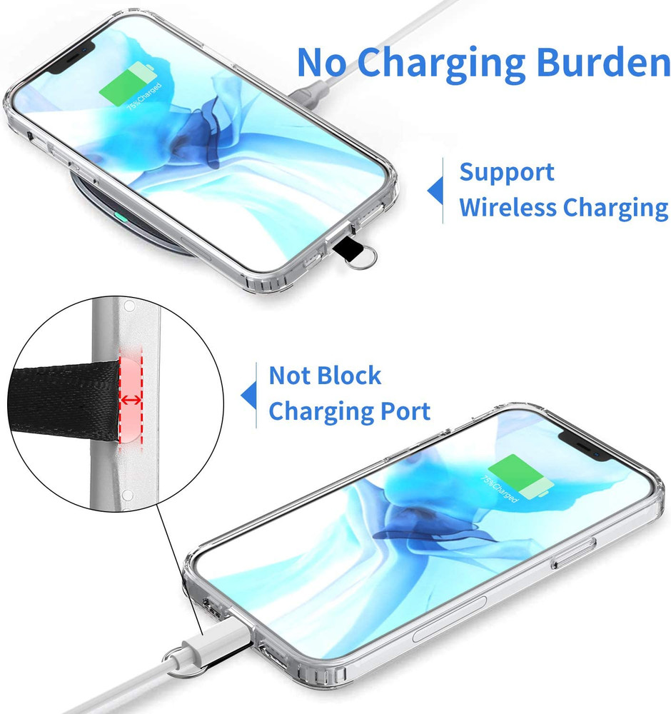 OUTXE Phone Lanyard Tether with 4 Patch- 2× Phone Tether, 4× Phone Patch with Ad