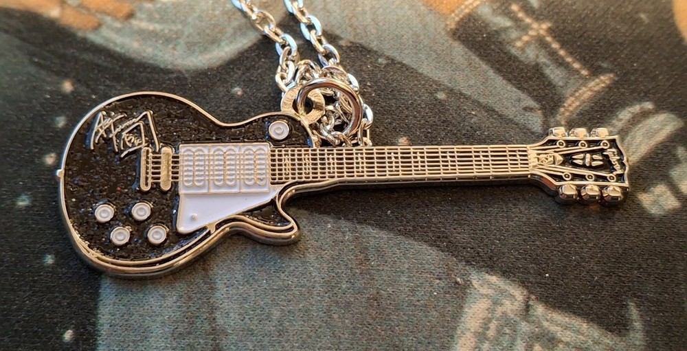 Ace Frehley Black Gibson Guitar Necklace