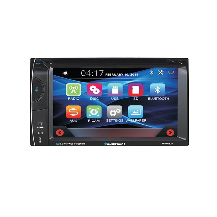 Blaupunkt 6.2” Double DIN Fixed Face Touchscreen DVD Receiver MIAMI620