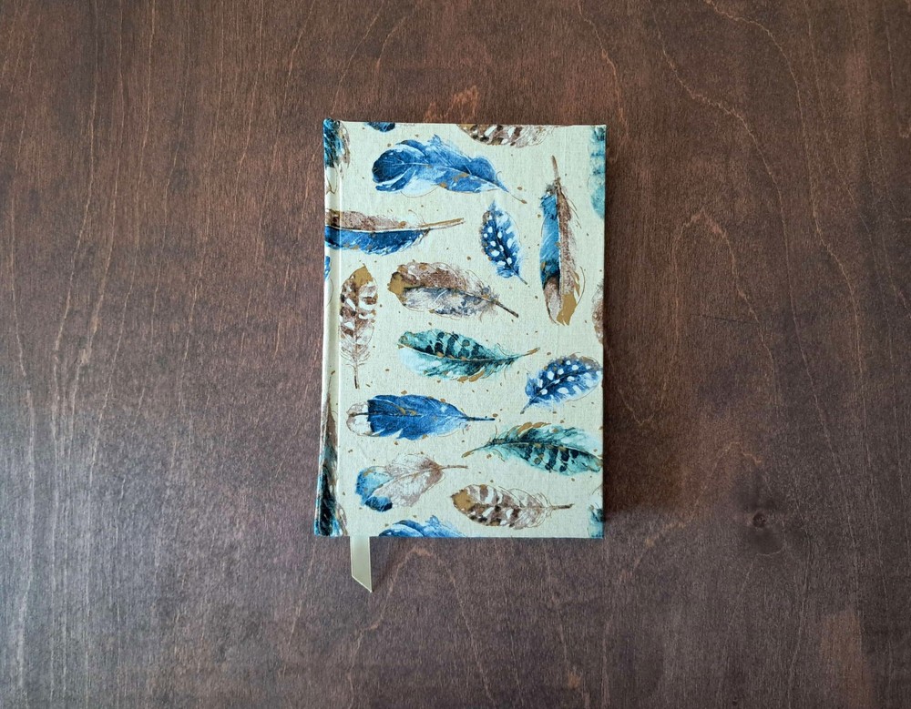 Painted Feather Blank Journal