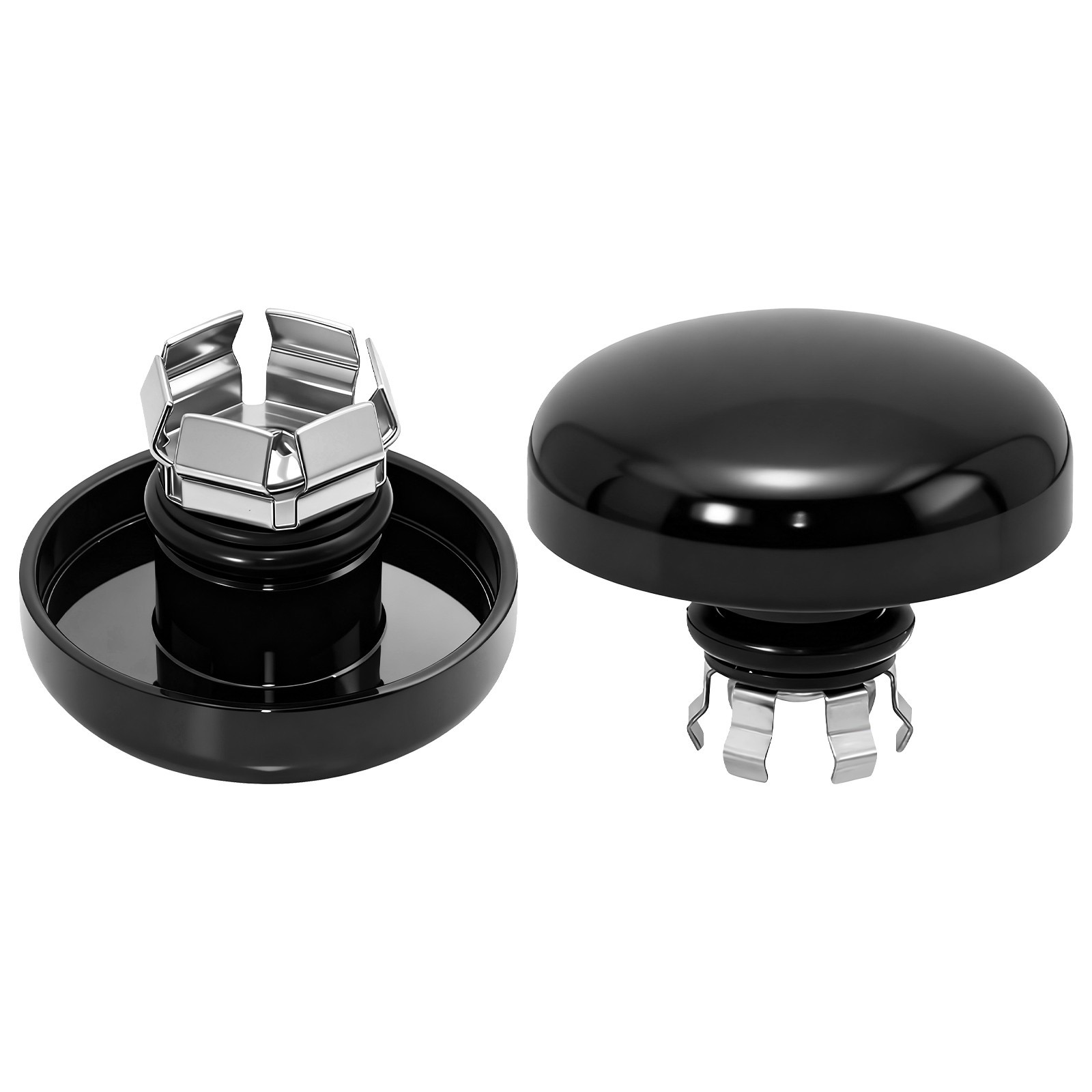 Black Front Axle Nut Caps Axle Covers for Harley Davidson/Touring 2023-2025