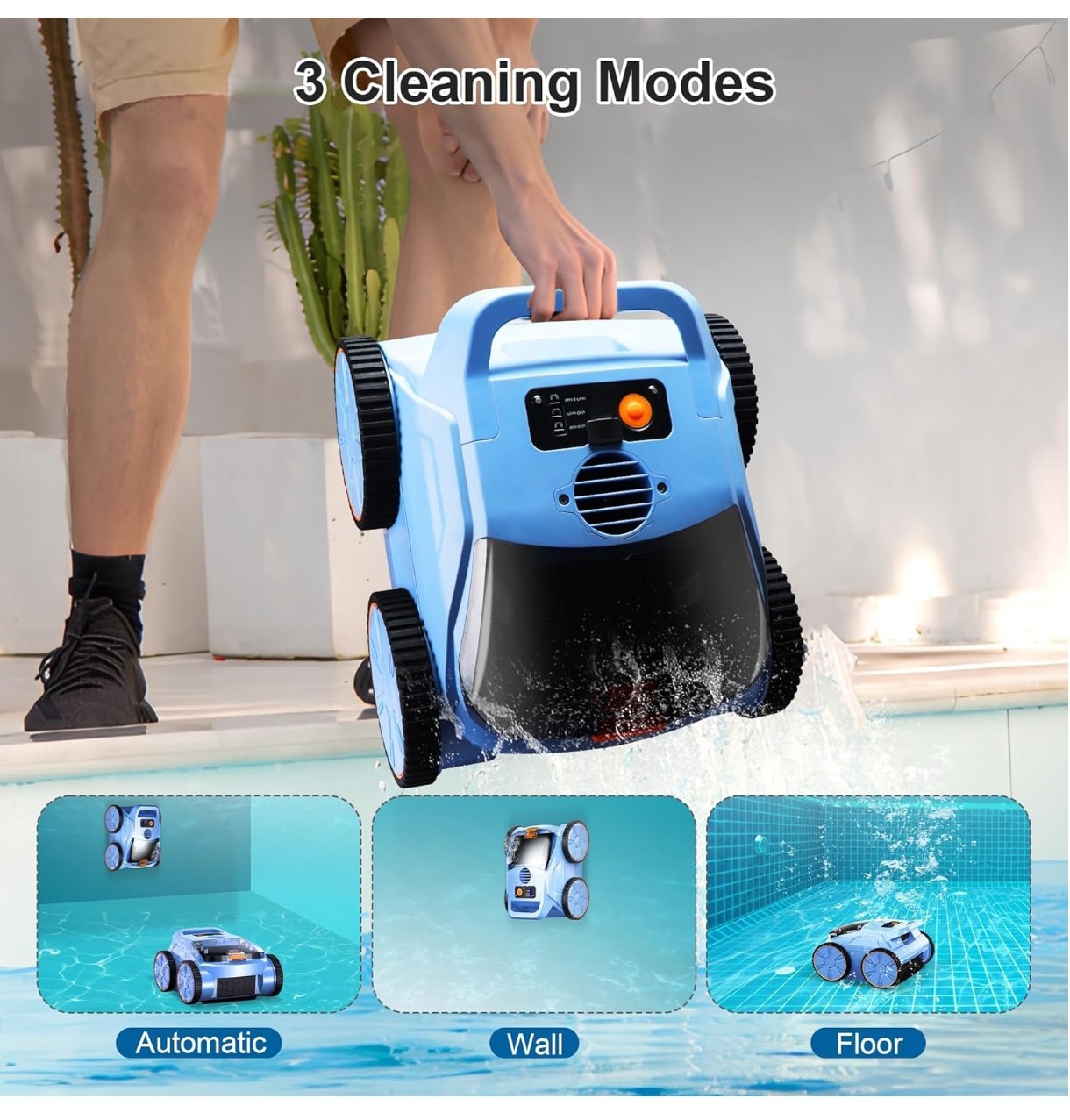 SEAUTO SAT 20 Cordless Robotic Pool Vacuum Cleaner FACTORY TESTED INSPECTED