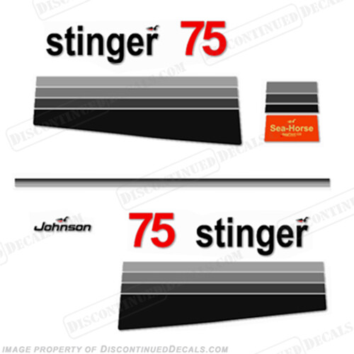 Fits Johnson 1978 75hp Stinger Decals