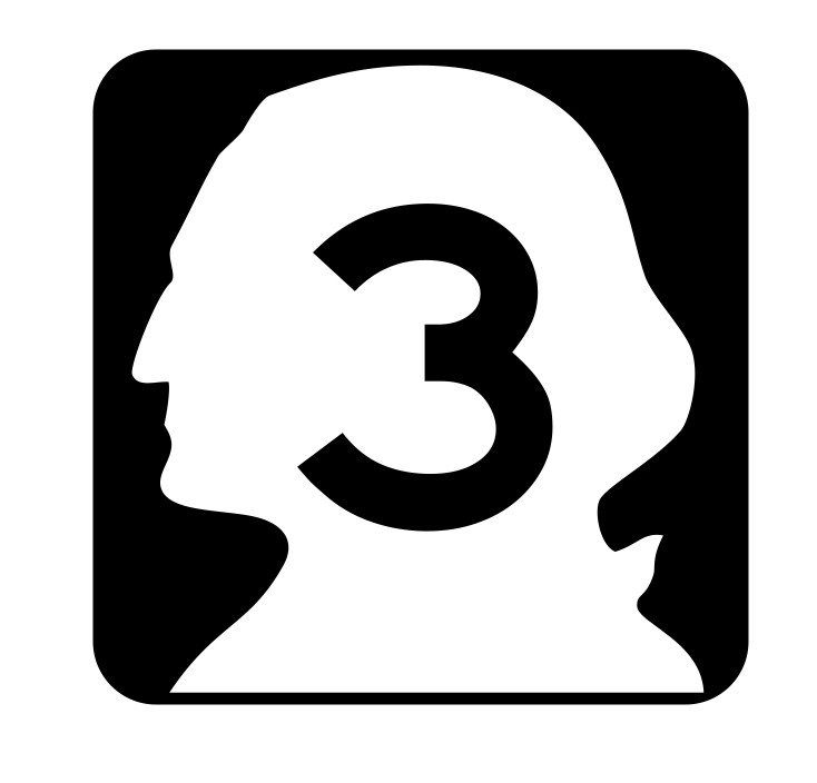 Washington State Route 3 Sticker Decal