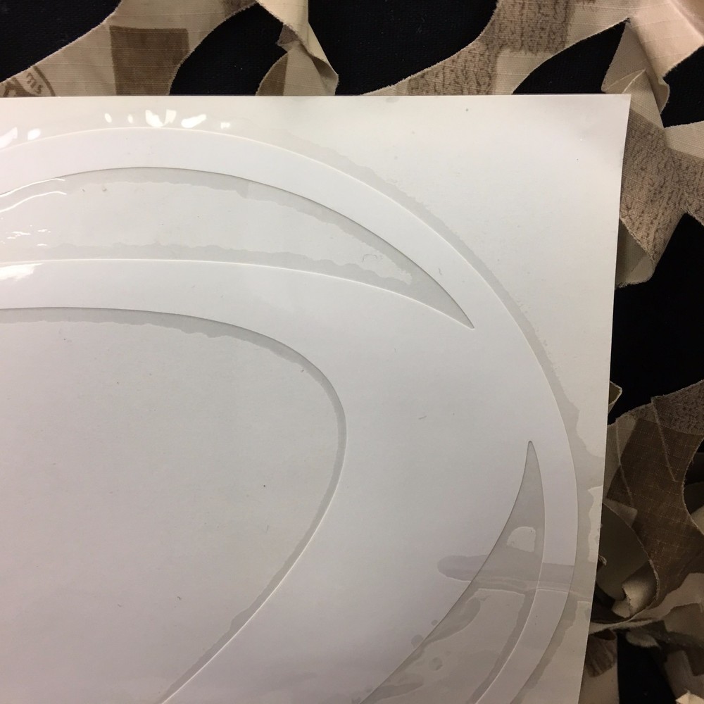 NEW Dye Paintball Sticker Logo - White