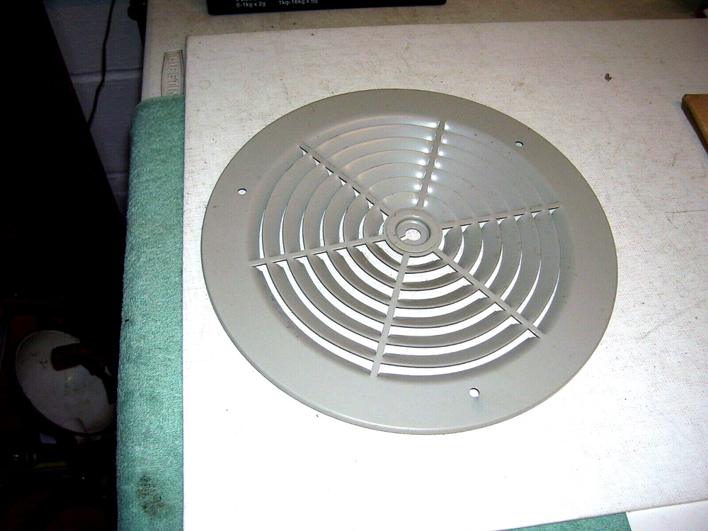 H&C 8" Round Ceiling Diffuser N0. 108 Gray,  vintage  NOS