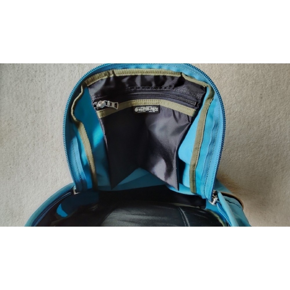 Masterpiece Backpack Blue Leather Cord Adjustable From Japan