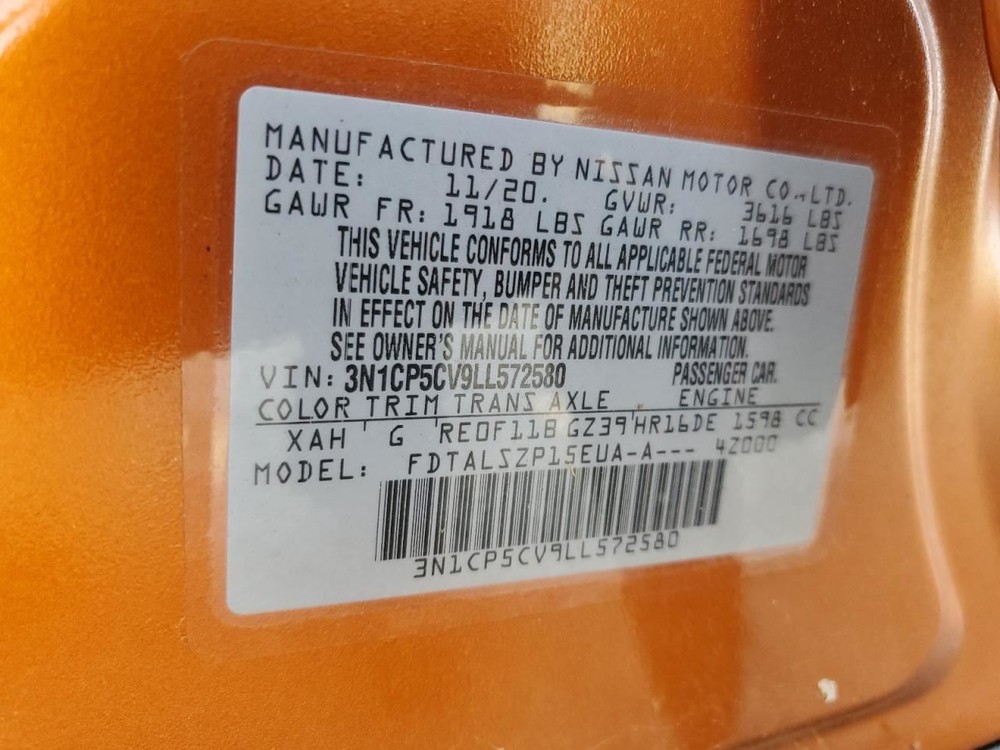Speedometer Cluster MPH Sr Fits 20 KICKS 2223466