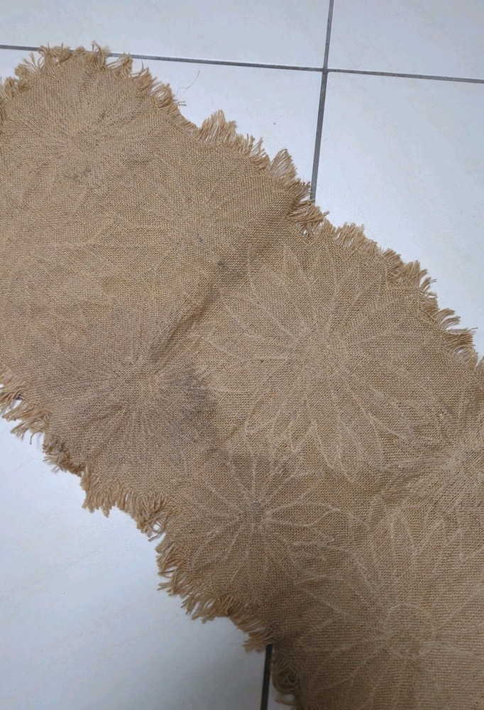 Lace & Hessian Table Runner Cynthia Rowley 100% Jute