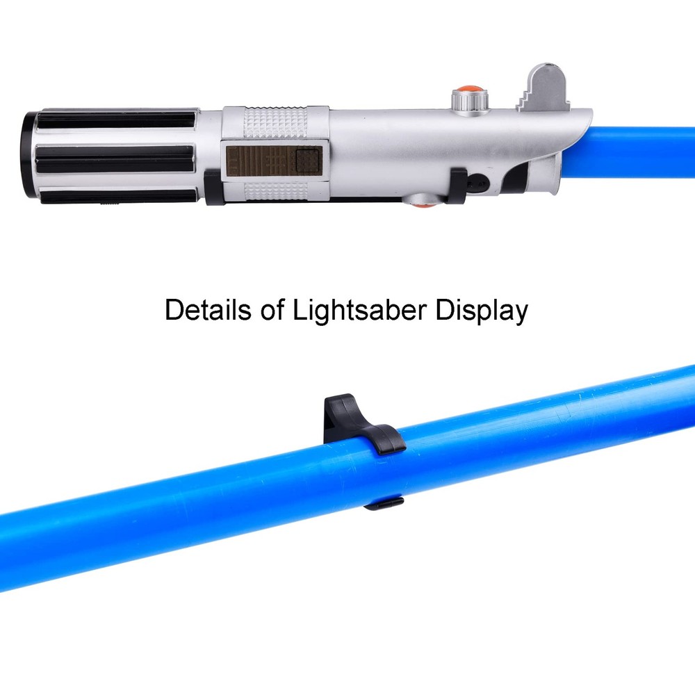 LEKUSHA Horizontal Lightsaber Wall Mount Holder Light Saber Display Black