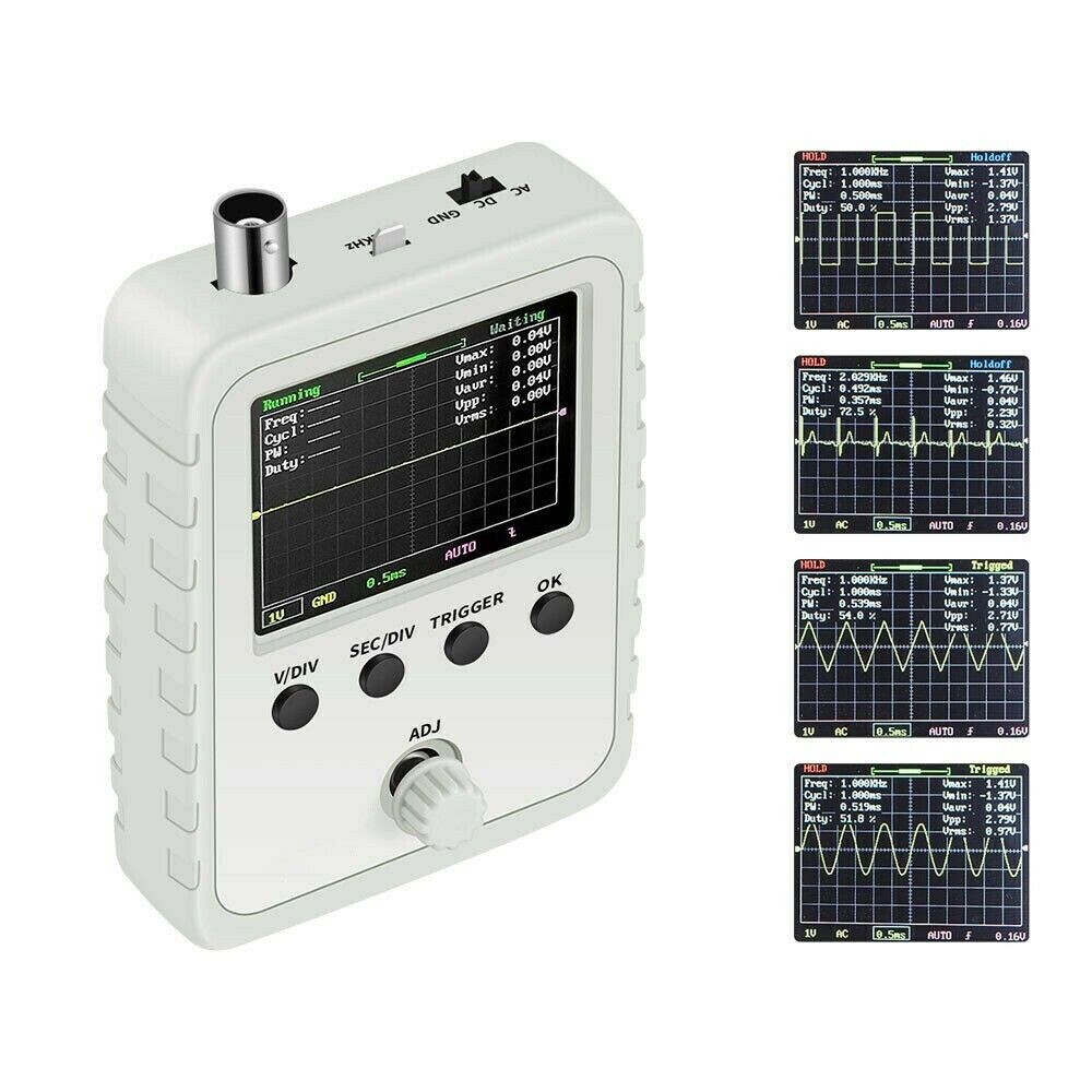2.4in LCD Display DSO150 Digital Oscilloscope Assembled With Case Test Clip Kit