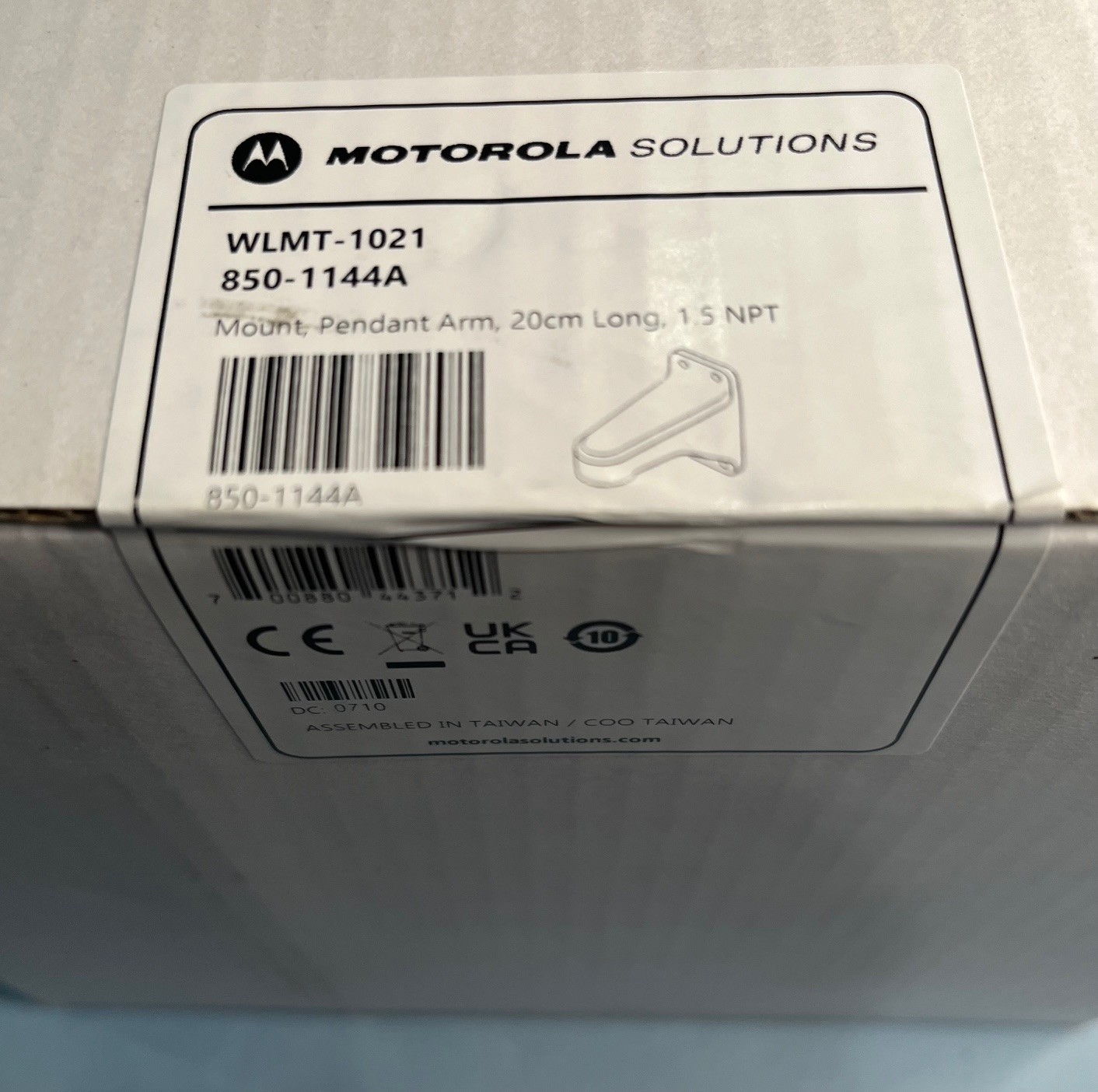 NEW MOTOROLA WLMT-1021 PENDANT ARM MOUNT / 850-1144A New in Box / Sealed