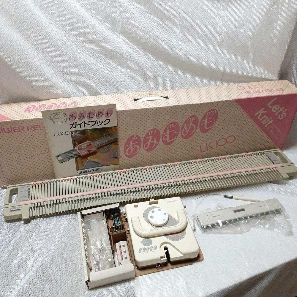 Silver Reed LK100 Knitting Machine Amimumemo W/ Box Unchecked Unused Japan