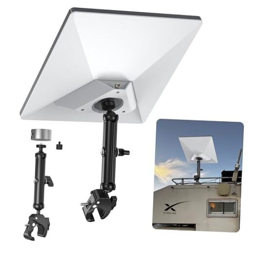 2025 Starlink Mini Pole Mount Kit, Aluminum Mini 2025 Mini Clamp Mount