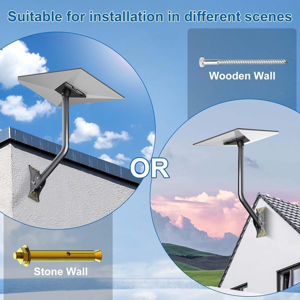 Lightweight Adjustable Wall Mount for Starlink Gen 3 – Complete Accessory Kit