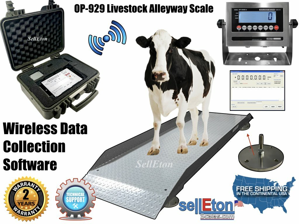 SellEton SL-929 Livestock & Cattle Alleyway Scale LCD 5000 lbs x 1 lb