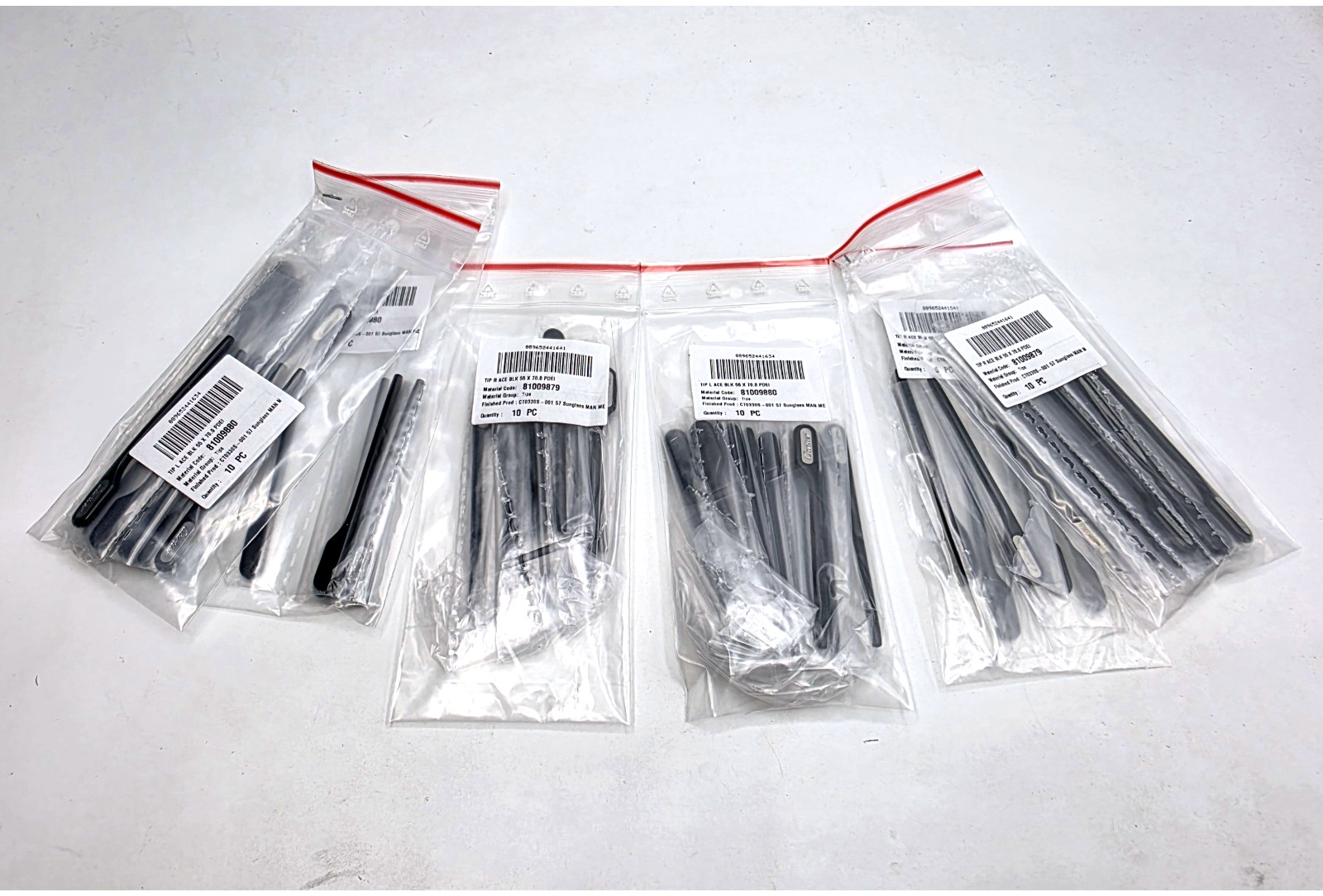 NEW! Authentic Cartier Black/Silver Temple Tips