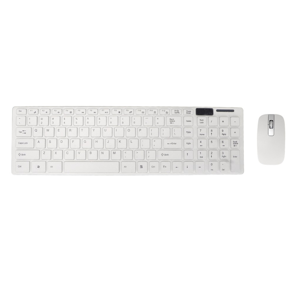 Wireless Keyboard Mouse 2.4G Ultra Thin 1600dpi 78 Keys For Game