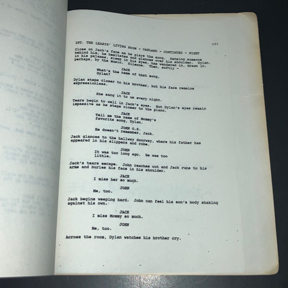 JACK THE BEAR (7/90) Steve Zaillian / Danny DeVito / 1st Draft Agency Script+COA